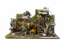 Presepe sughero muschio LED