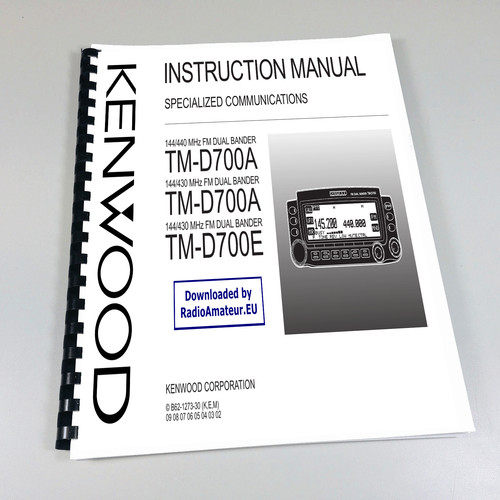 Kenwood d700a manuale - tm-d700a/e,