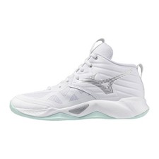 Scarpe da Pallavolo Mizuno - Wave Momentum Pro Mid White/Blue Tint (donna)
