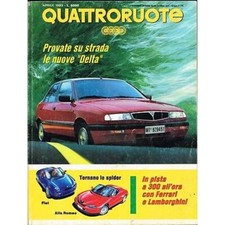 Quattroruote 450-1993 Lancia Delta-Mazda Xedos 6-Toyota Previa-Spider Alfa Fiat