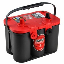 Batteria avviamento Optima Red Top 12V 50Ah AGM macchine edili RT U 4,2 DIN & GM Pole