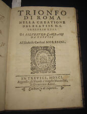 1591 Silvestro Carrari da Trevigi  Trionfo di Roma.....Treviso, Prima edizione.