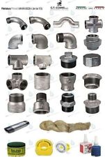 RACCORDI RACCORDERIA ZINCATA ZINCAT GHISA MALLEABILE ACQUA E GAS TUTTE LE MISURE