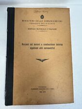 ❤️ FF. SS NOZIONI SUI MOTORI COMBUSTIONE INTERNA AUTOMOTRICE 1938 SCHEDE ILLUSTR