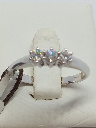 Anello oro bianco 750 - anello, in