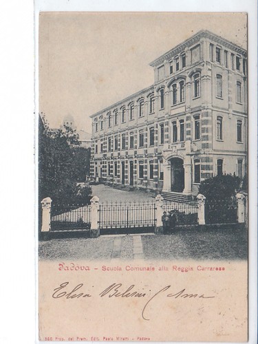 Cartolina padova scuola - padova,