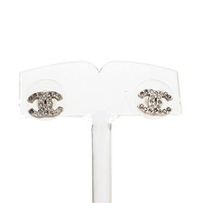 CHANEL Mini CC Logo Earrings