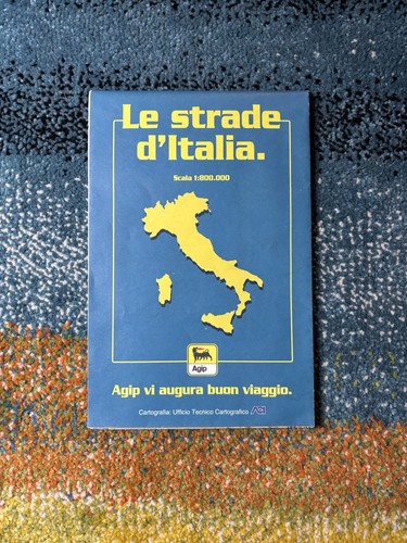 Mappa stradale vintage agip - vintage,