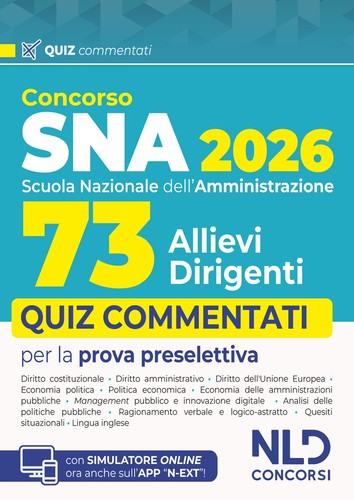 Concorso sna 2026 per - sna,