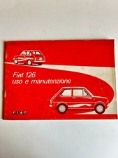 MC573 MANUALE ORIGINALE USO E MANUTENZIONE  FIAT 126 - 3^ EDIZIONE