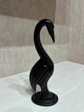 Scultura Airone in Marmo Nero