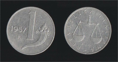 Lira 1957 bilancia e - lira,