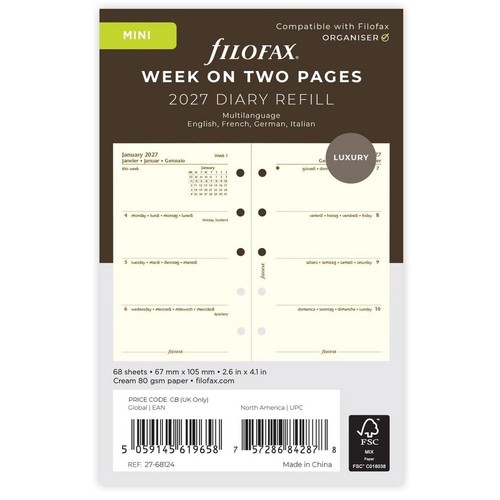 Filofax ricambio agenda anelli - filofax,