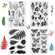 Timbri Silicone Scrapbooking Timbro Trasparenti Clear Silicon Stamp Fiori e P