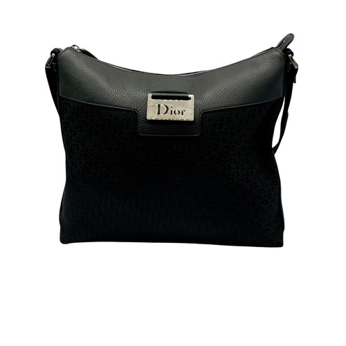Dior black nylon oblique - black,