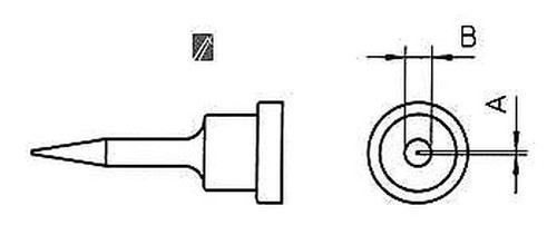 Saldatore punta 2mm - 0.2mm, lt-1s