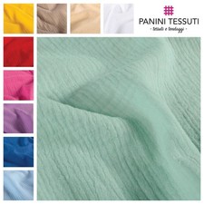 MUSSOLA di COTONE doppia garza al MEZZO METRO - abbigliamento bimbo e biancheria