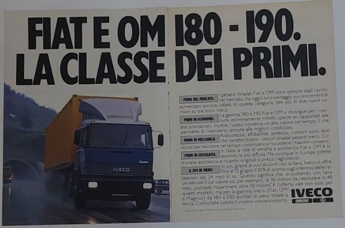Advert pubblicità 1984 - pubblicità, fiat