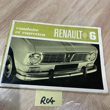 Renault 6 R6 1969 Manuale Guida Manutenzione Workshop Automobile