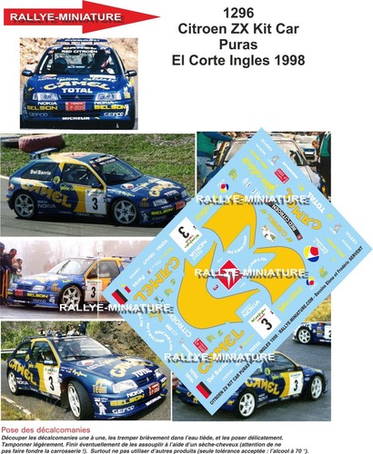 Decals ref 1296 - decals, citroen