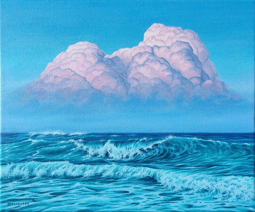 Paesaggio marino oceano - paesaggio, quadro