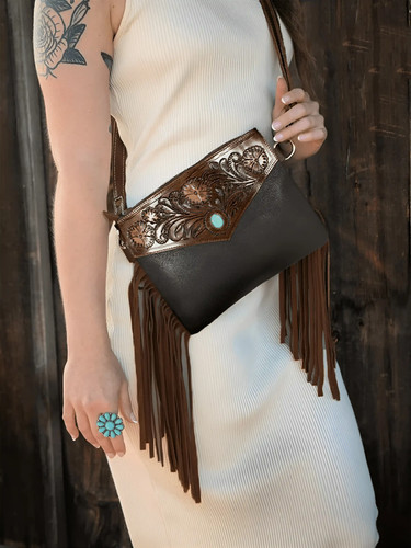 Borsa mano donna western - borsa,