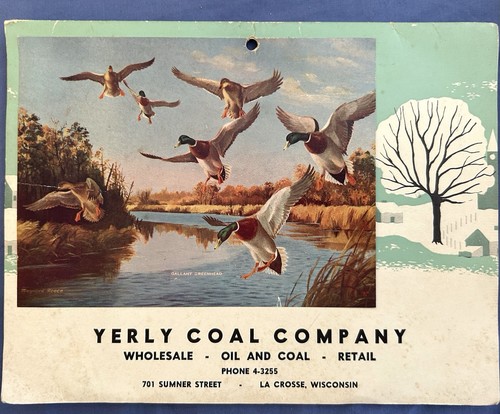 Calendario vintage 1958