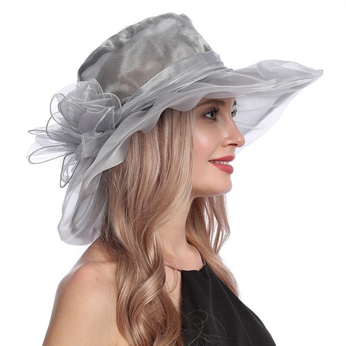 Donna organza chiesa cappello - organza,