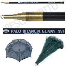 Palo 4Mt Bilancia da Pesca + Nassa Trappola Inganno Granchi Pesci Anguille TP