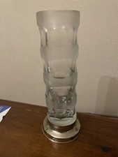 Vaso Vintage In Vetro Alto 29 Cm Diametro 8 Cm leggermente inclinato