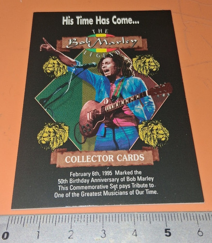 Carta promozionale bob marley - bob,