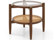 Tavolino rotondo a due livelli