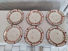 Servizio piatti fondi  Richard Ginori 6 Pz.  Oro Zecchino floreale primi '900