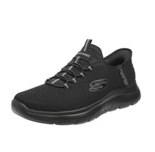 Skechers Summits Slip Ins - Slip On Con Memory Foam Nero - Uomo Scarpe Sport