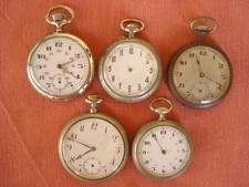 LOTTO DI 5 OROLOGI DA TASCA /