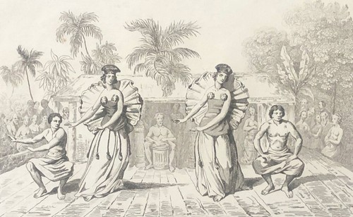 Tahiti danza 1836 - tahiti, polinesia