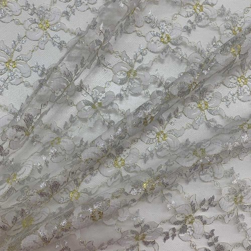 Tessuto pizzo primula - tessuto, lurex