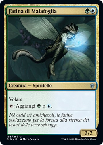 Mtg maraleaf pixie foil exc - pixie,