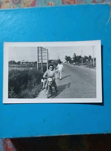 Foto epoca con motocicletta - d'epoca,