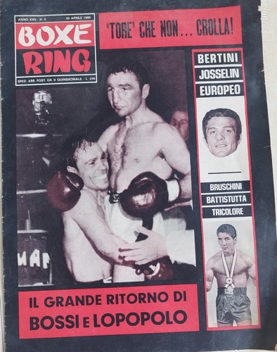 Boxe ring pugilato - pugilato, 20-04-1969