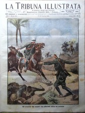 La Tribuna Illustrata 17 Marzo 1912 Bisson Crittografia Bombe Aerei Moneta Roma