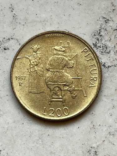 Moneta 200 lire 1997 - moneta,