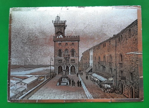Cartolina san marino piazza - cartolina,