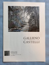 GALLIENO CASTELLI-LOCANDINA CENTRO D'ARTE TEDESCHI MOSTRA DI PITTURA VERONA 1976