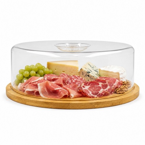 Tagliere rotondo legno con - rotondo,