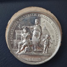 Medaglia Umberto I 1884 Esposizione Generale Italiana