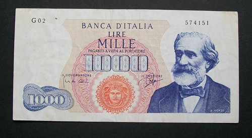 1000 lire verdi tipo - 1000,