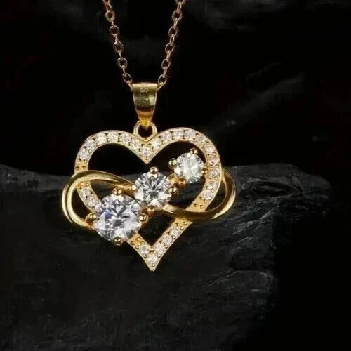 Ciondolo cuore infinito - cuore, 2ct