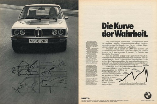 Bmw 520 pubblicità - (e12),