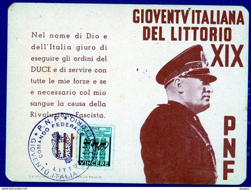Tessera gioventù - °°°,